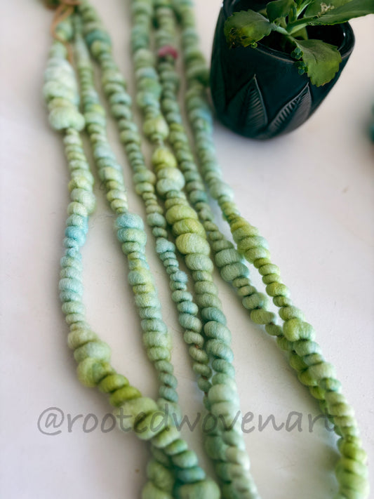 4.5 yards / Hand spun art yarn