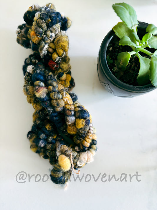 4.5  yards / Hand Spun Art Yarn