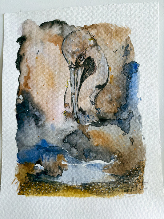 The Pelican 1 - Original Watercolour