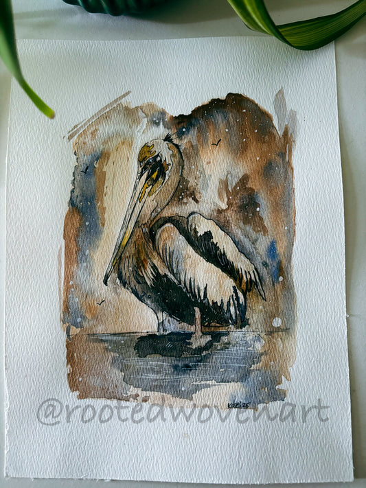 The Pelican - Original Watercolour
