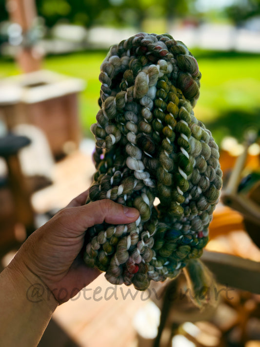 12 yards / Hand Spun Art Yarn