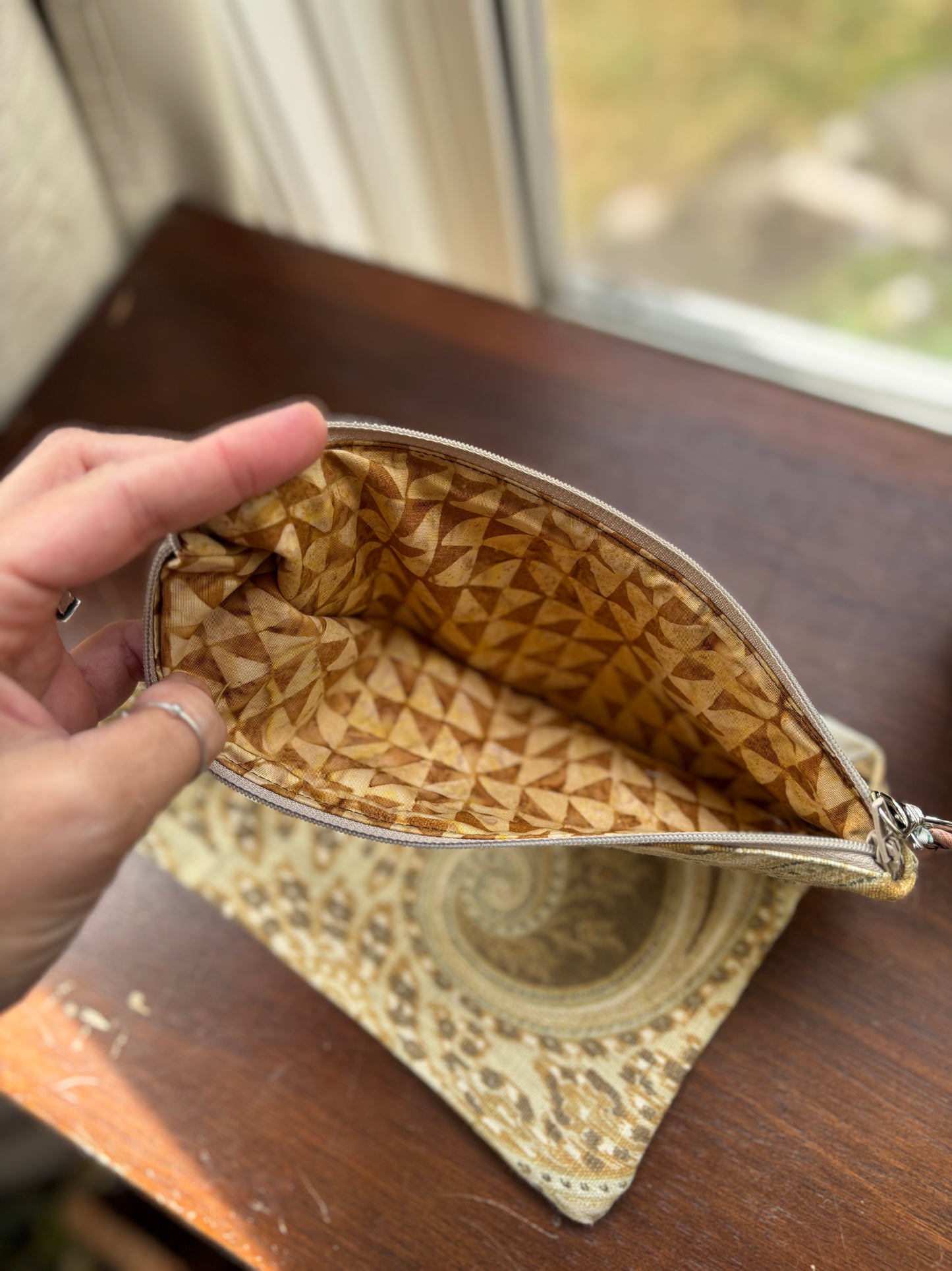 Hand Sewn Zip bags