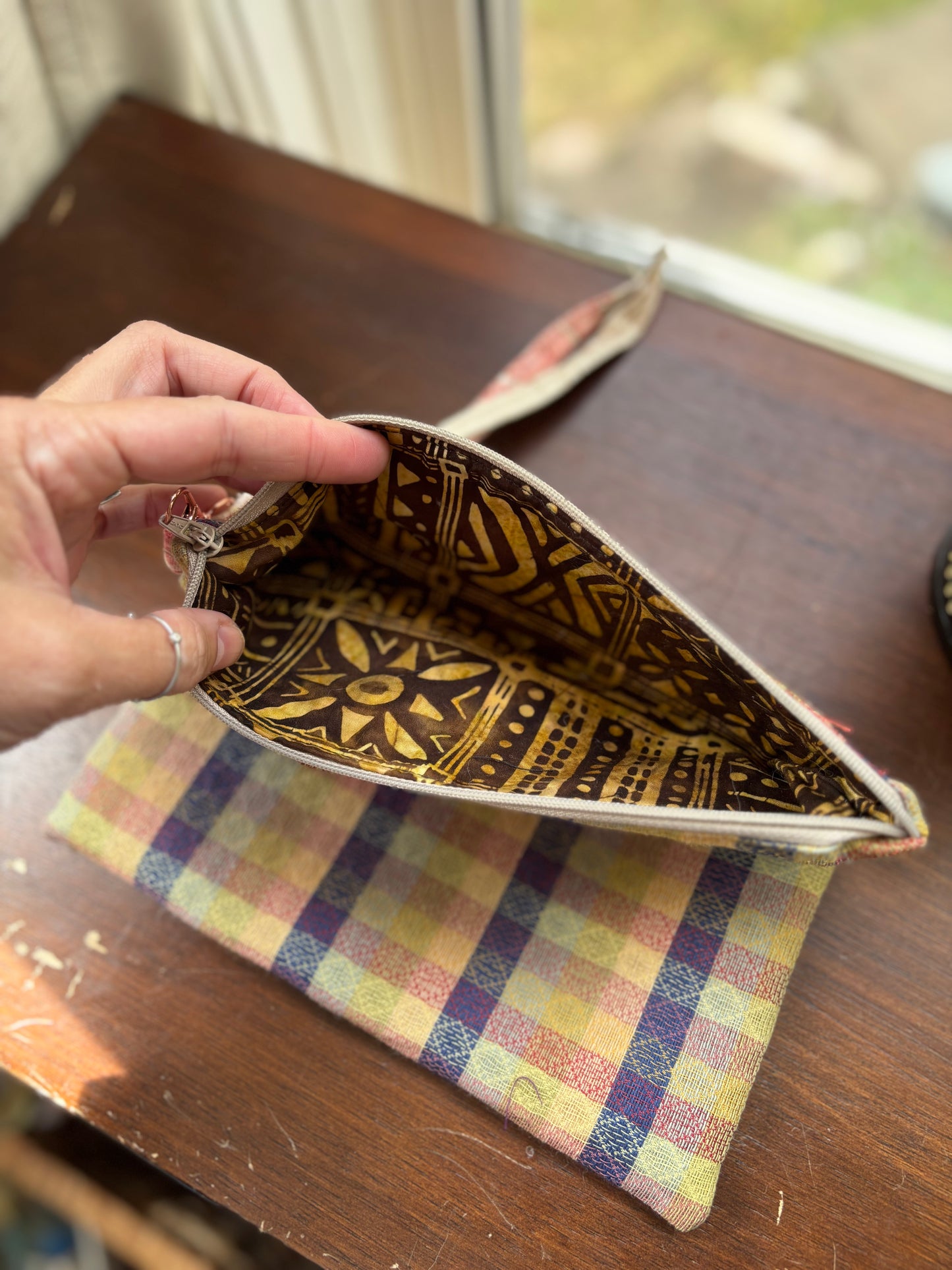 Hand Sewn Zip bags