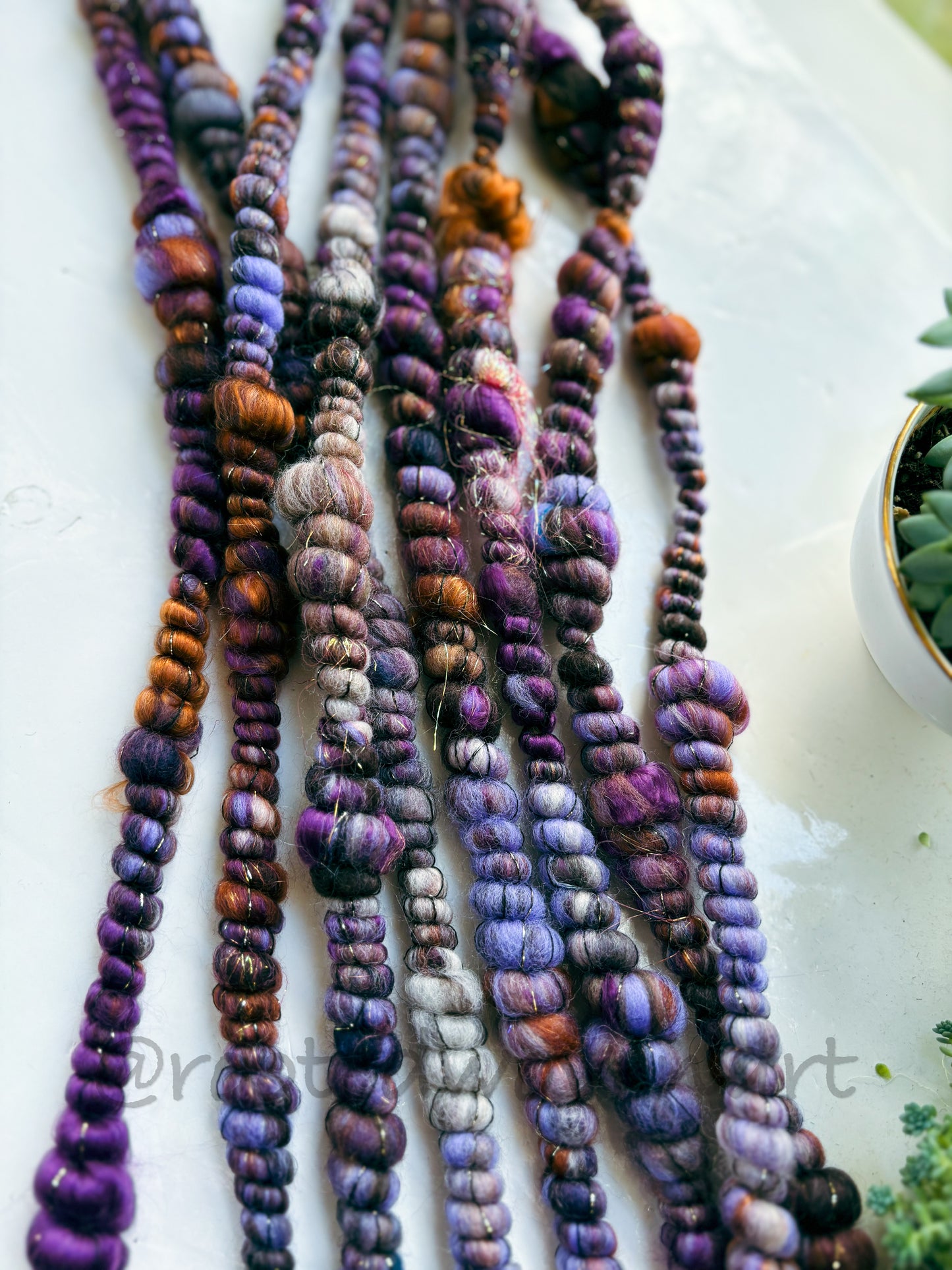 5 yards / Hand Spun Art Yarn