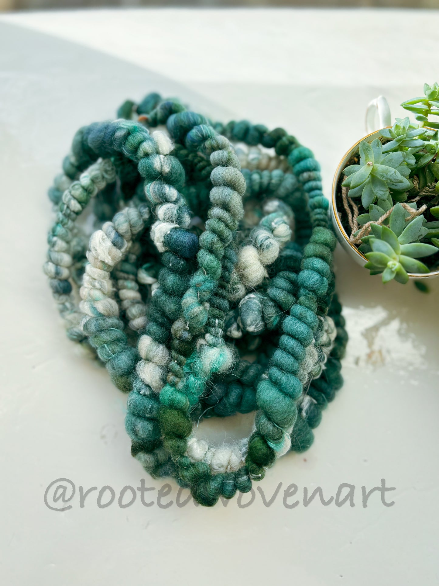 5 yards / Hand Spun Art Yarn