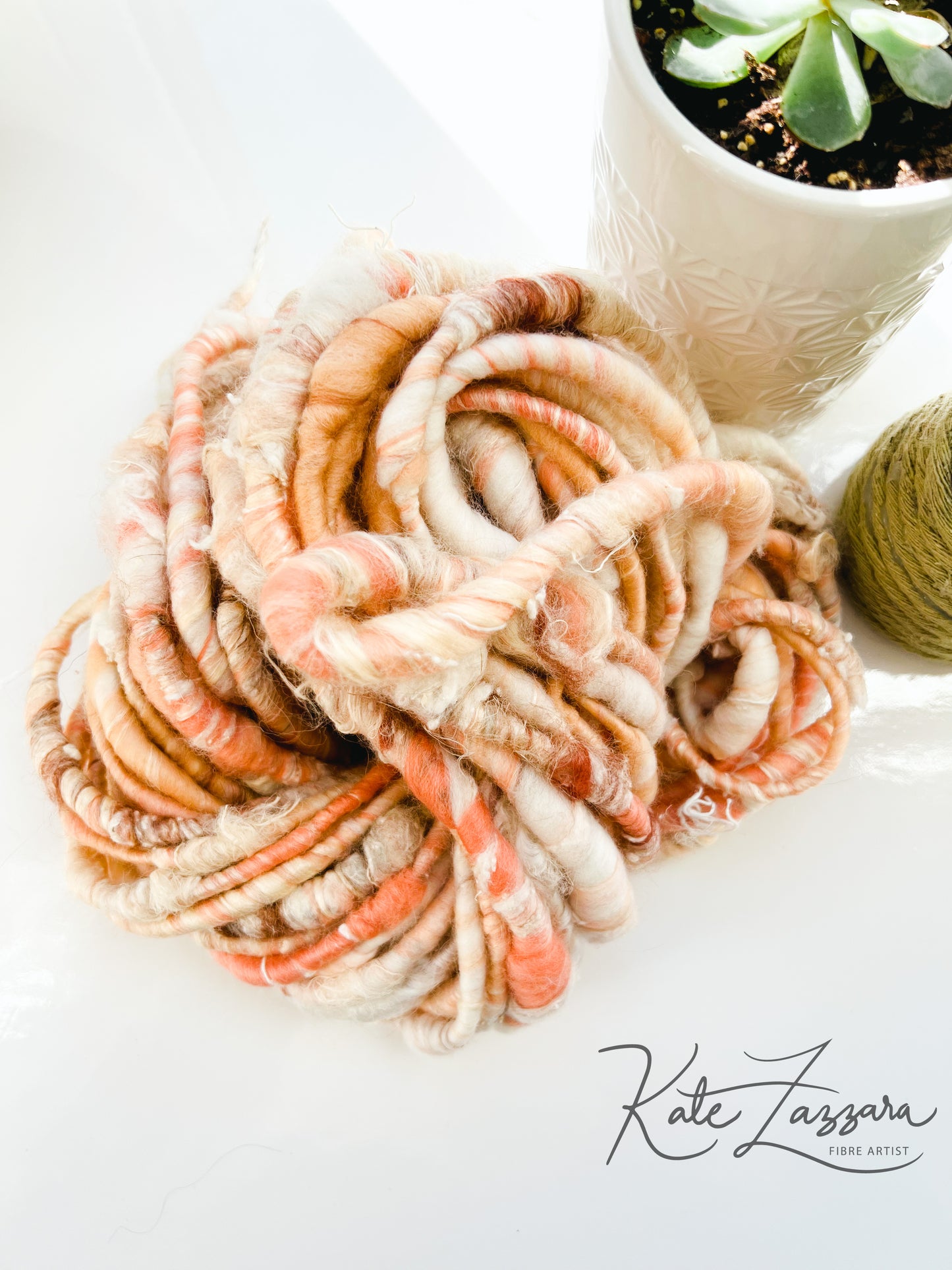 20 yards / Hand Spun Art Yarn