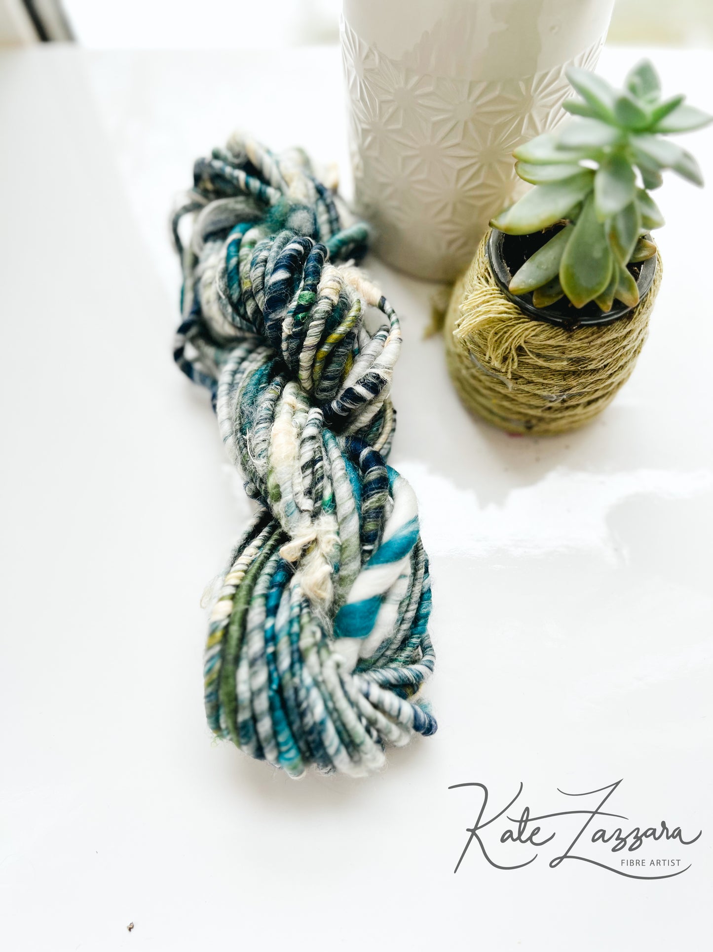 20 yards / Hand Spun Art Yarn