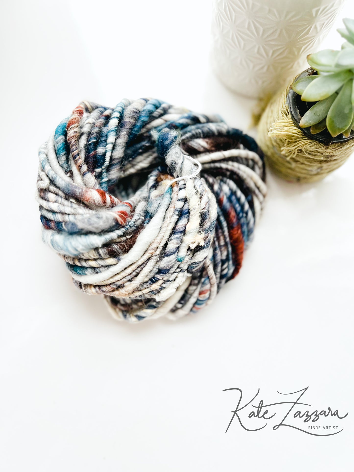 20 yards / Hand Spun Art Yarn