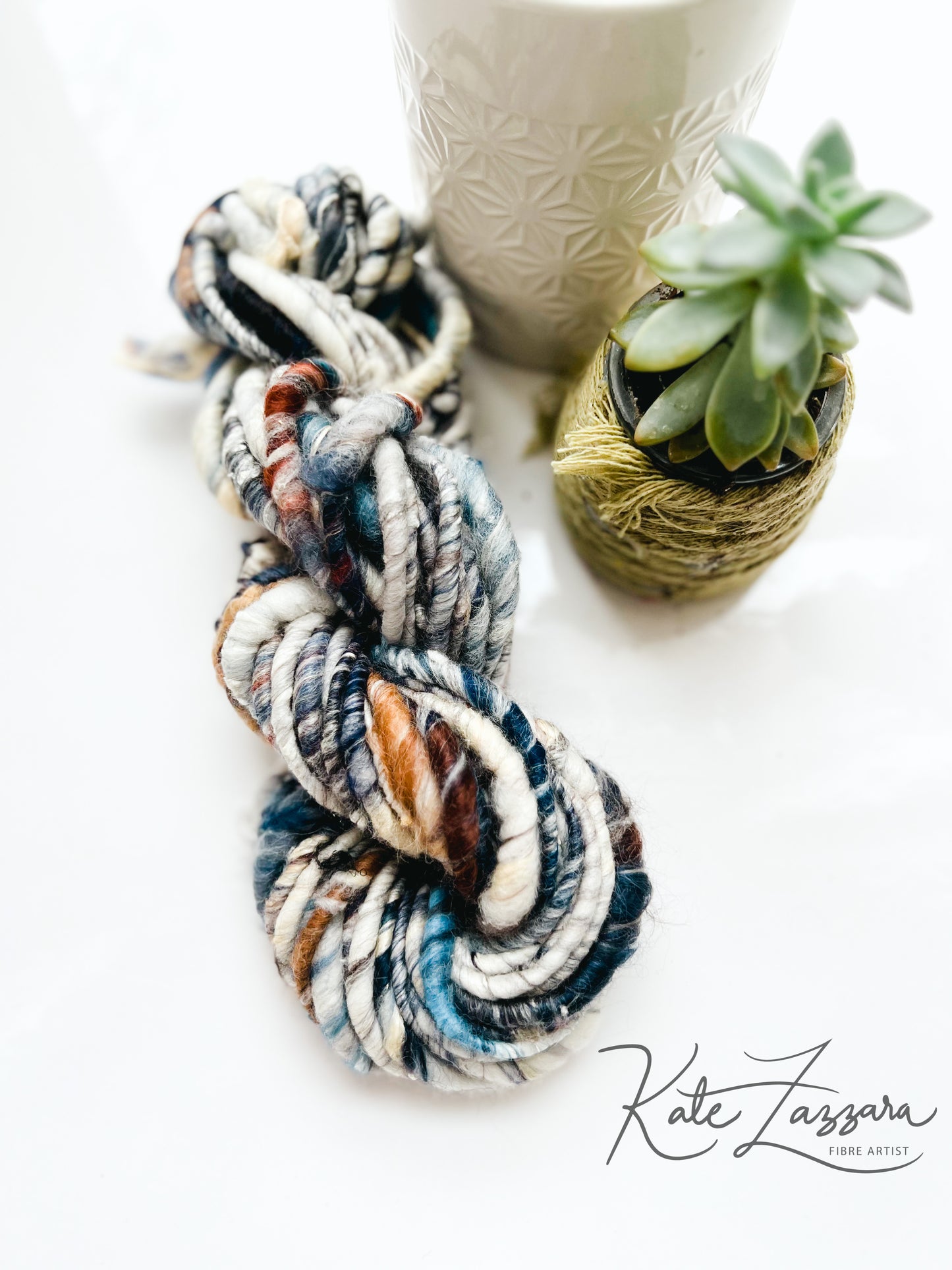 20 yards / Hand Spun Art Yarn