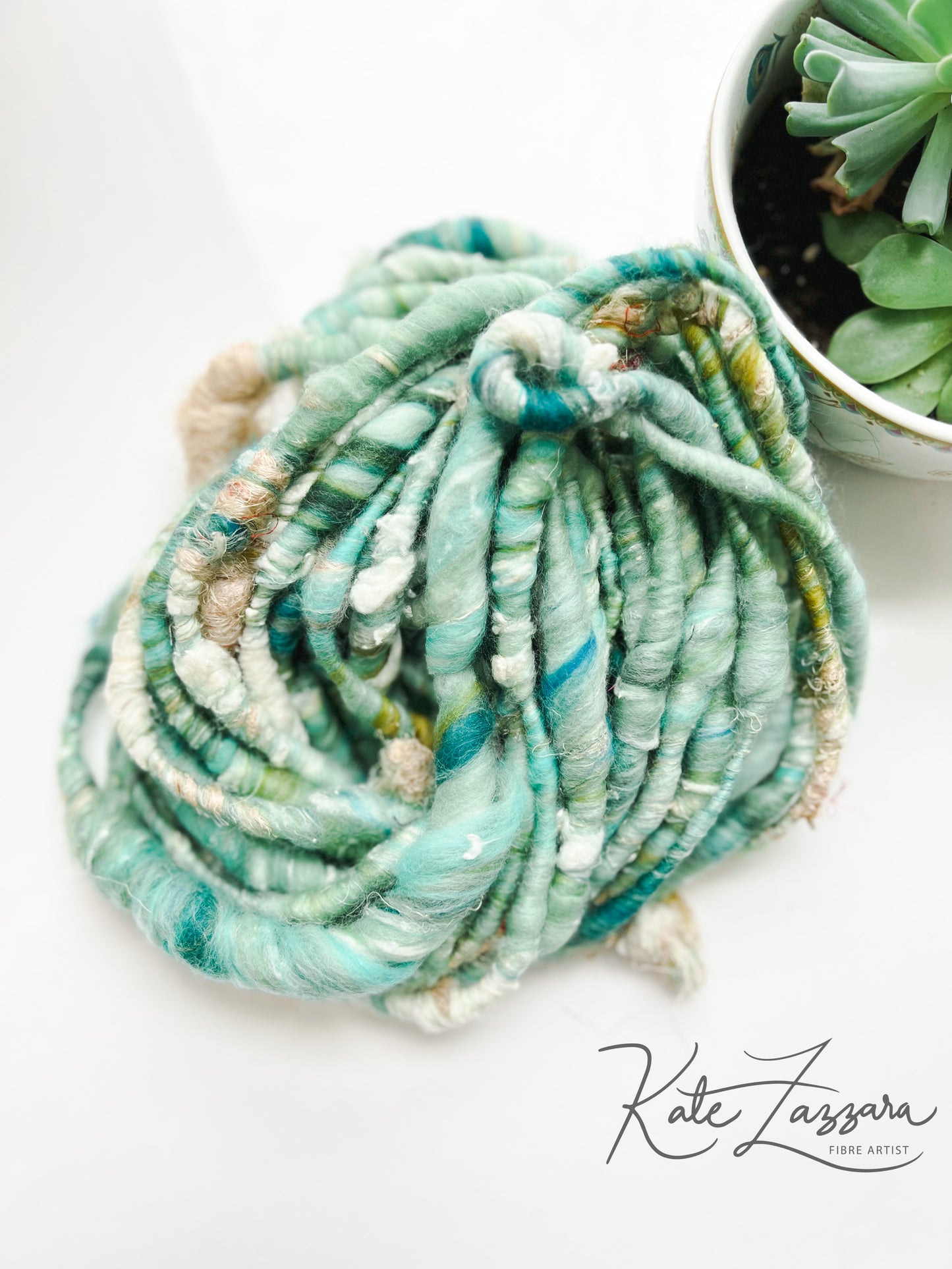 20 yards / Hand Spun Art Yarn
