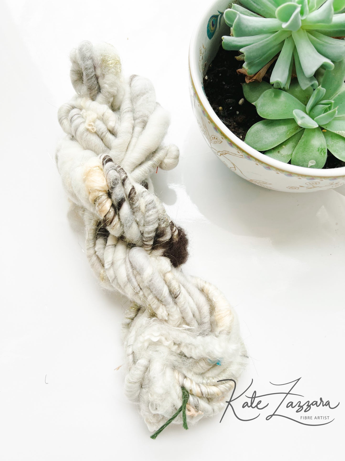 20 yards / Hand Spun Art Yarn