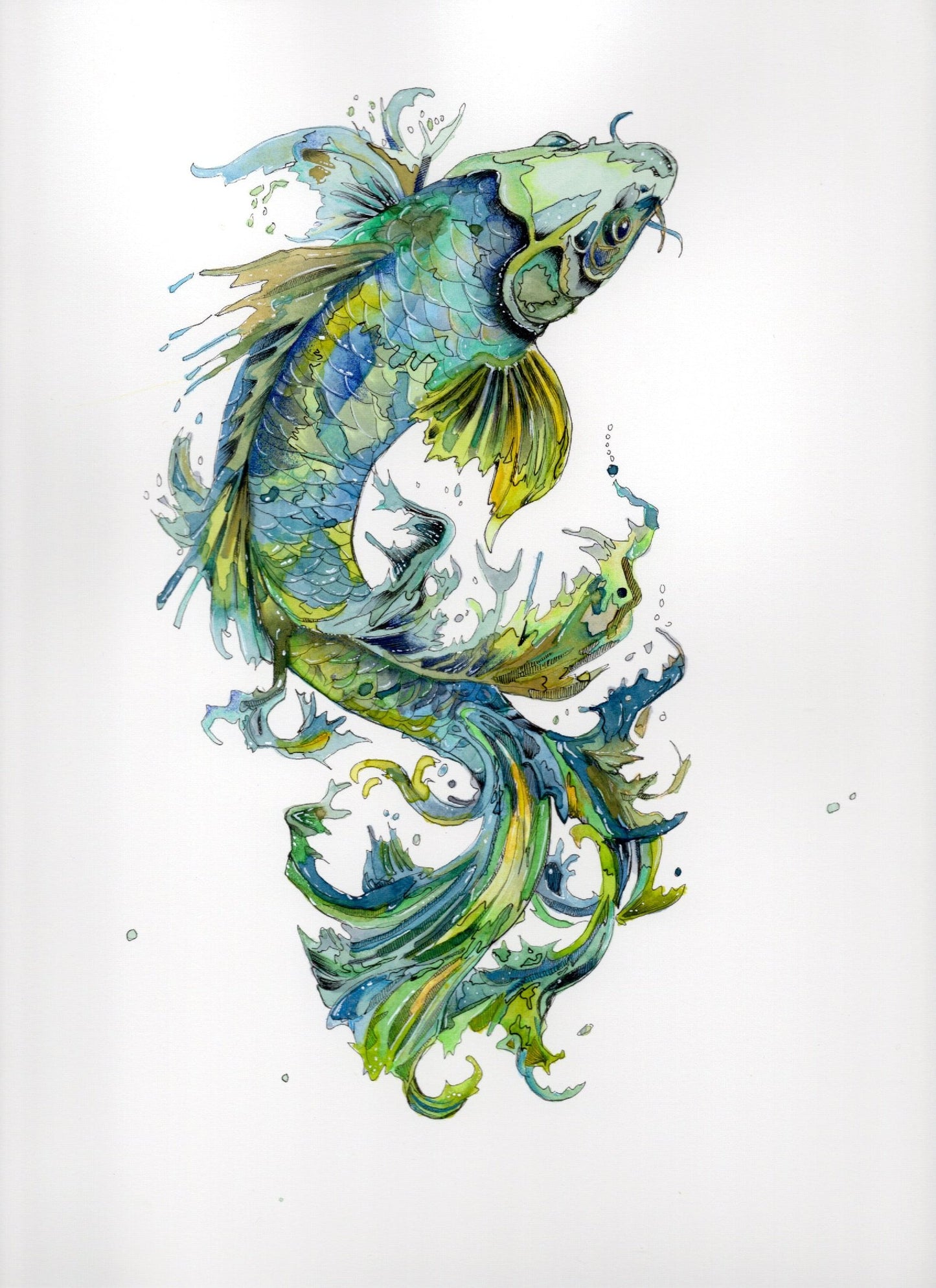 Koi Original Watercolour