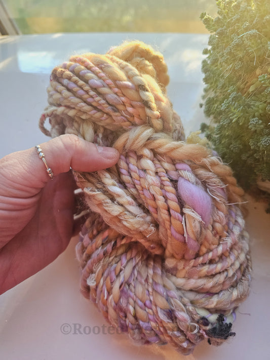 15 yards / Hand Spun Art Yarn
